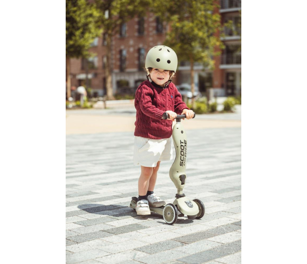 Scoot & Ride Highwaykick 1 Jeździk i hulajnoga 2w1 Olive - 1265377 - zdjęcie 10